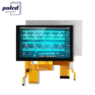 800x480 Resolução LCD Tft Display Panel Rgb Color St7262 Painel de toque capacitivo