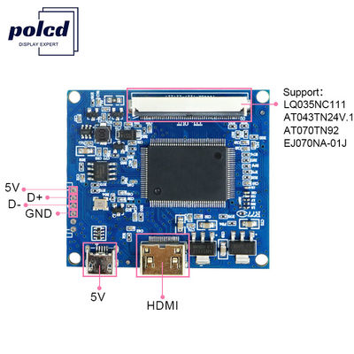 40 Pin 50 Pin LCD Driver Board EJ070NA-01J 7  8  9  10.1 polegadas