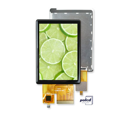 Polcd Alta luminosidade 500nit 2,8 polegadas tela LCD 240x320 IPS todos os ângulos de visão CTP capacitivo touch TFT display