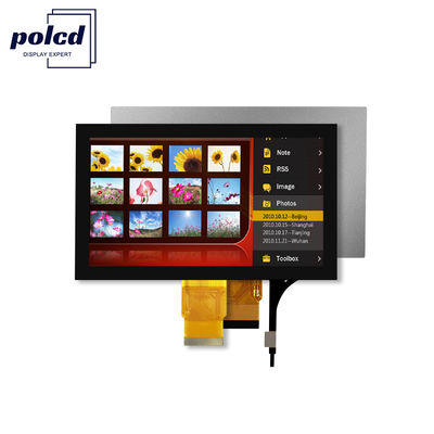 Polcd 7' Tft LCD Panel 800x480 Capacitive Touch Screen Interface RGB 7 polegadas LCD Module Display
