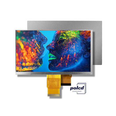 Polcd Módulo Tft de 7 polegadas 800X480 Ecrã IPS de alto brilho Interface RGB Painel de toque capacitivo TFT LCD de 7