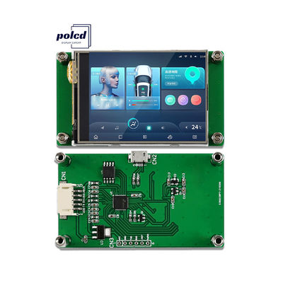 Polcd 2.4 polegadas Tft LCD Module 240 * 320 Hmi Uart Port Smart LCD Display Resistência Industrial touch screen