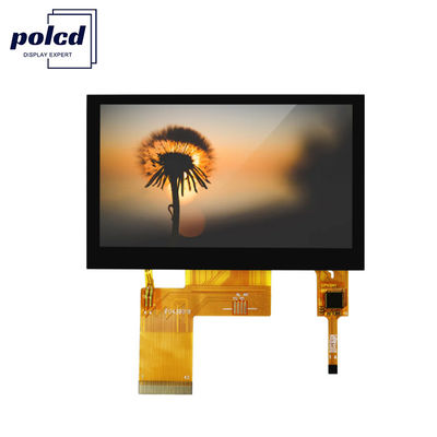 Polcd ST7262E43 Display LCD TFT de 4,3 polegadas 280 Nit Painel de toque LCD 800X480