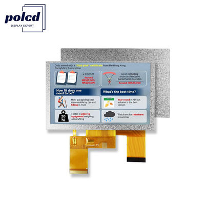 Polcd 5 polegadas TFT Display 800x480 RGB 24 Bit interface IPS Full View Angle Modulo LCD de Alto Contraste