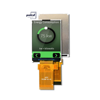Polcd Full Color LCD Display Transflector TFT de 2,4 polegadas SPI MCU 20 pin Qvga 240x320 TFT LCD