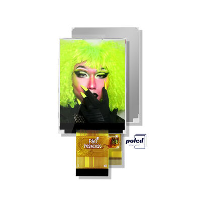 Polcd 3.3V LCM Fonte de Alimentação Tela Touch Display Módulo LCD de 2.4 polegadas