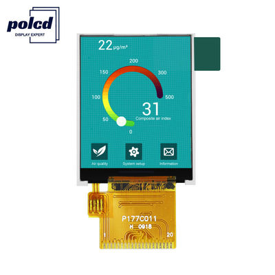 Polcd 1,77 polegadas Tft 128*160 cores 262K Rgb LCD display normalmente preto