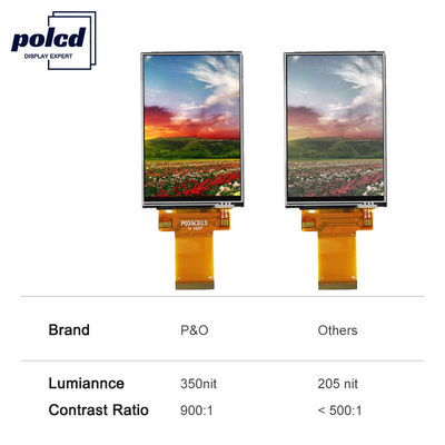 Polcd 40 pinos 3,5 polegadas Tft LCD display 450 Nits 320 x 480 display