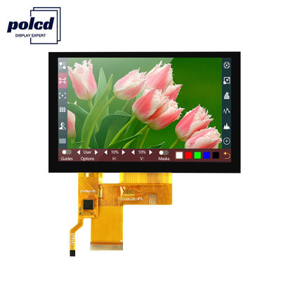 Polcd Pixel 800 x 480 Tft LCD capacitivo sensível ao toque RGB 24 bits 4,3 Tft