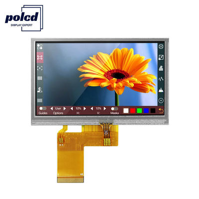 Polcd RGB 24 bits 4,3 polegadas Tft LCD Display 480 x 272 tela de toque industrial