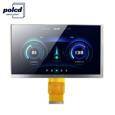 Polcd ISO9001 300 Nits 7 polegadas Touch Tft LCD RGB 24 bits 800x480 Display LCD