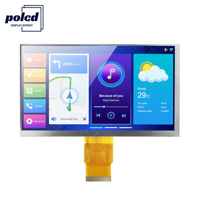 Polcd 300cd/M 7 polegadas 800x480 RGB 24 bits alto brilho display LCD industrial