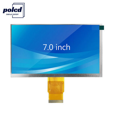 Polcd 300 Nit RoHS Display Tft de 7 polegadas 153,84 mm Display LCD TFT 6 horas
